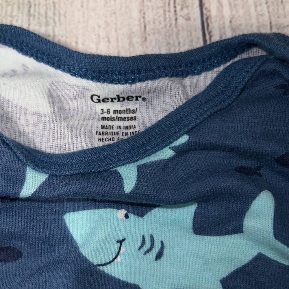 Baby boy shark & ocean outfit bundle 3-6 months - Picture 6 of 16